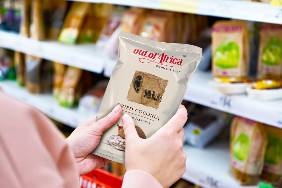 Dried coconut pack